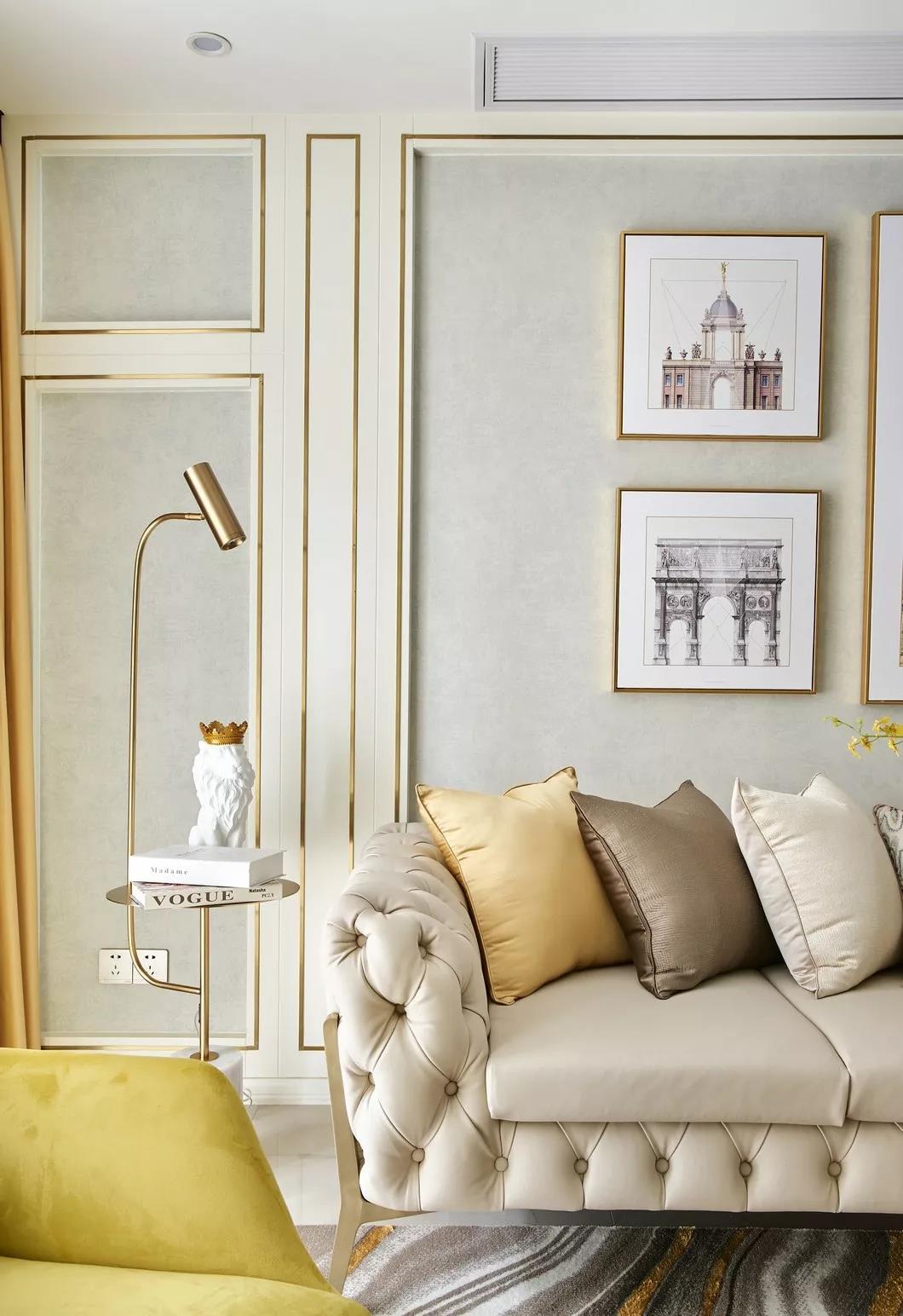 簡(jiǎn)易輕奢風(fēng)，那白色中的一抹金色光